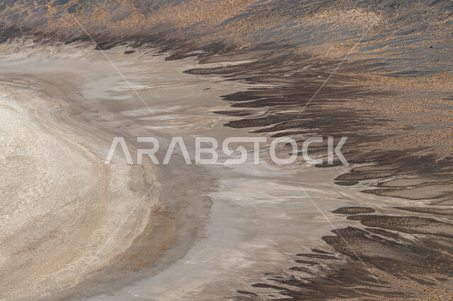 Archaeological historical monuments, Al-Wahbah crater (silt quarry) in the city of Taif in the Kingdom of Saudi Arabia, Al-Wahbah volcanic crater, lava on the slope of Al-Wahbah crater, mountains and natural rocky heights, tourism in Saudi Arabia
