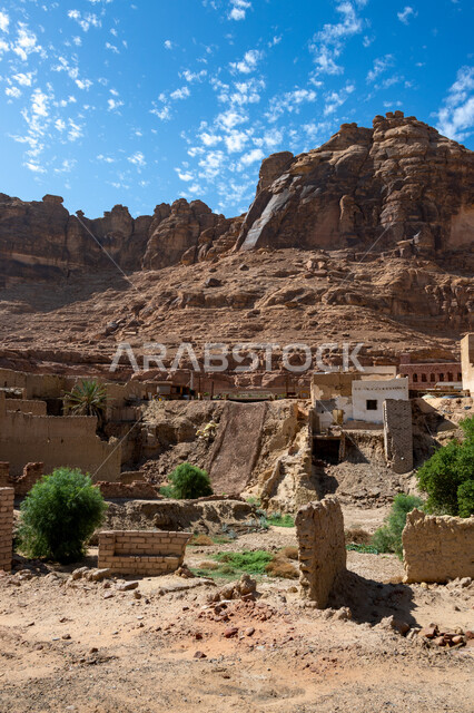 Ancient houses and buildings in Al-Ula Governorate in the Kingdom of ...