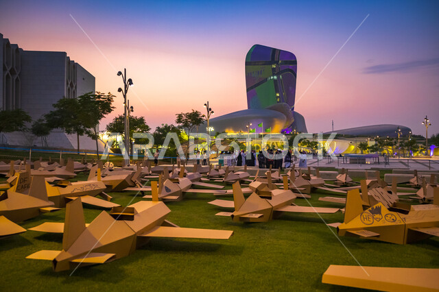 Creativity season (tools) Tanween for recreational, educational and cultural activities, cultural and creative industries and workshops at the Ithraa Cultural Center in Dhahran, Saudi Arabia, the King Abdulaziz Building for World Culture is a cultural bea