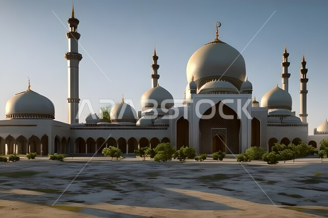 الفن الهندسي والمعماري للمساجد التاريخية القديمة, العبادة والتقرب الى الله, خلفيات مساجد اسلامية في وضع النهار، تصميم ثلاثي الأبعاد لمسجد اسلامي، العبادة وأداء الصلاة في المسجد، خلفيات وديكورات رمضانية