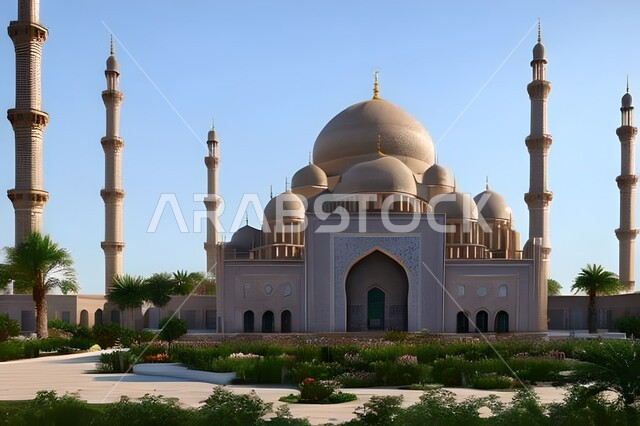 الفن الهندسي والمعماري للمساجد التاريخية القديمة, العبادة والتقرب الى الله, خلفيات مساجد اسلامية في وضع النهار، تصميم ثلاثي الأبعاد لمسجد اسلامي، العبادة وأداء الصلاة في المسجد، خلفيات وديكورات رمضانية