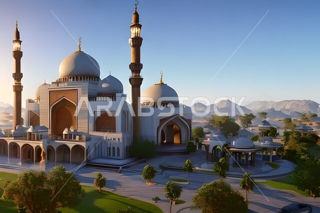 الفن الهندسي والمعماري للمساجد التاريخية القديمة, العبادة والتقرب الى الله, خلفيات مساجد اسلامية في وضع النهار، تصميم ثلاثي الأبعاد لمسجد اسلامي، العبادة وأداء الصلاة في المسجد، خلفيات وديكورات رمضانية