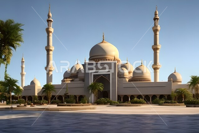 الفن الهندسي والمعماري للمساجد التاريخية القديمة, العبادة والتقرب الى الله, خلفيات مساجد اسلامية في وضع النهار، تصميم ثلاثي الأبعاد لمسجد اسلامي، العبادة وأداء الصلاة في المسجد، خلفيات وديكورات رمضانية