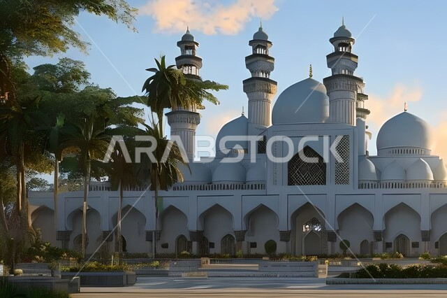 الفن الهندسي والمعماري للمساجد التاريخية القديمة, العبادة والتقرب الى الله, خلفيات مساجد اسلامية في وضع النهار، تصميم ثلاثي الأبعاد لمسجد اسلامي، العبادة وأداء الصلاة في المسجد، خلفيات وديكورات رمضانية