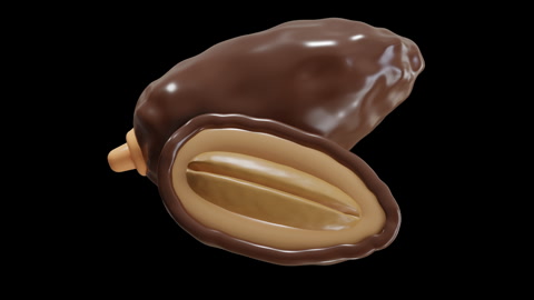 رسوم متحركة ثلاثية الأبعاد لفاكهة التمر