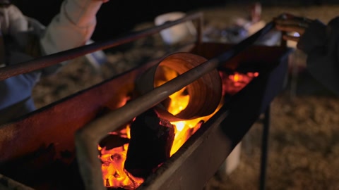 A glowing Campfire Night KSA