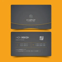 Business data card design template vector, editable personal business ...