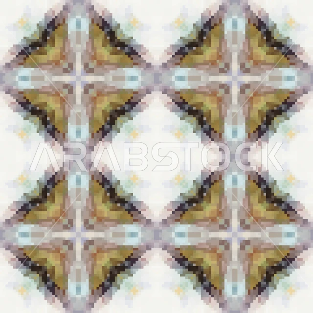 Vector mosaic, mandala ornament, simple geometric graphics, colorful patterns and ornaments, vector illustrator.