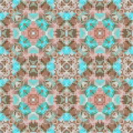 Vector mosaic, simple geometric graphics, colored patterns and ornaments, vector illustrator.