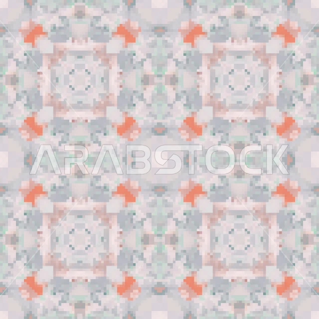 فيكتور باترن فسيفساء مزخرفة ملونة ، نمط ، زخرفة ، نقش تراثي ، فيكتور اليستريتور.