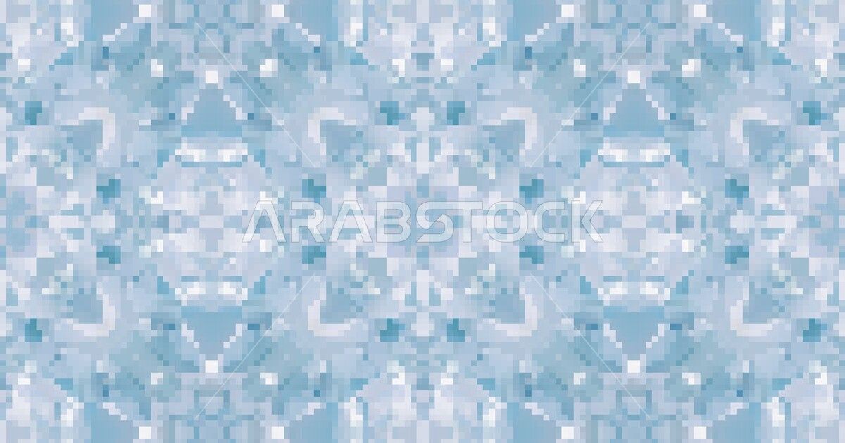 Vector mosaic, colorful simple decoration, colorful drawings, patterns ...