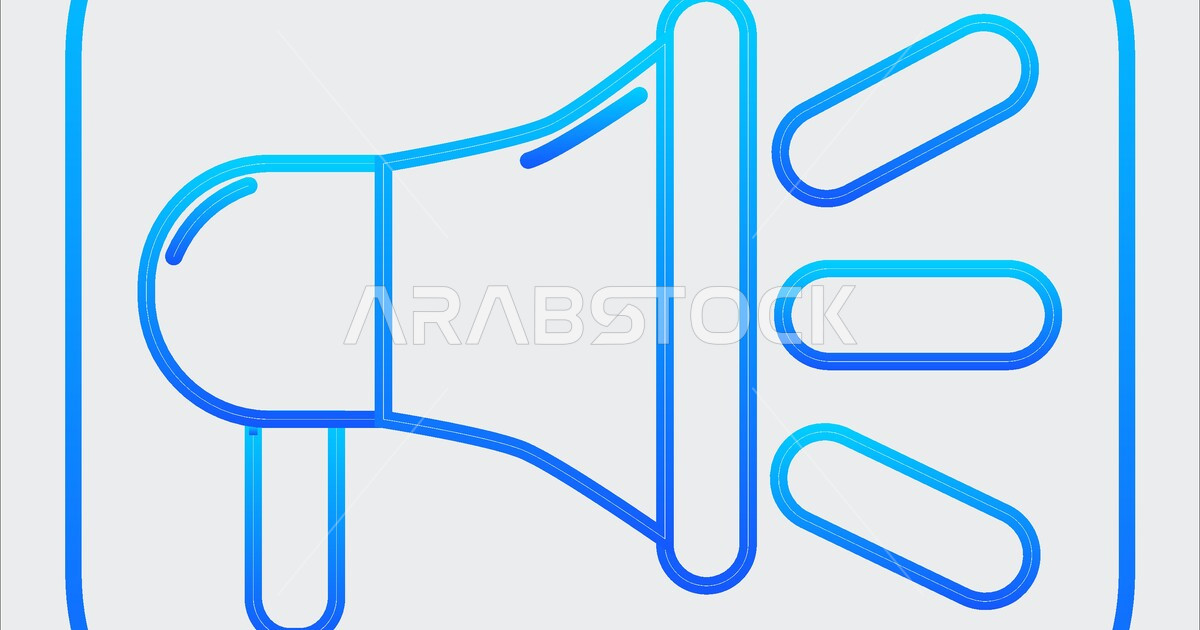 فيكتور أيقون مكبر صوت ، نداء ، رسالة تنبيه ، إعلان ، اشعارات ، فيكتور ...