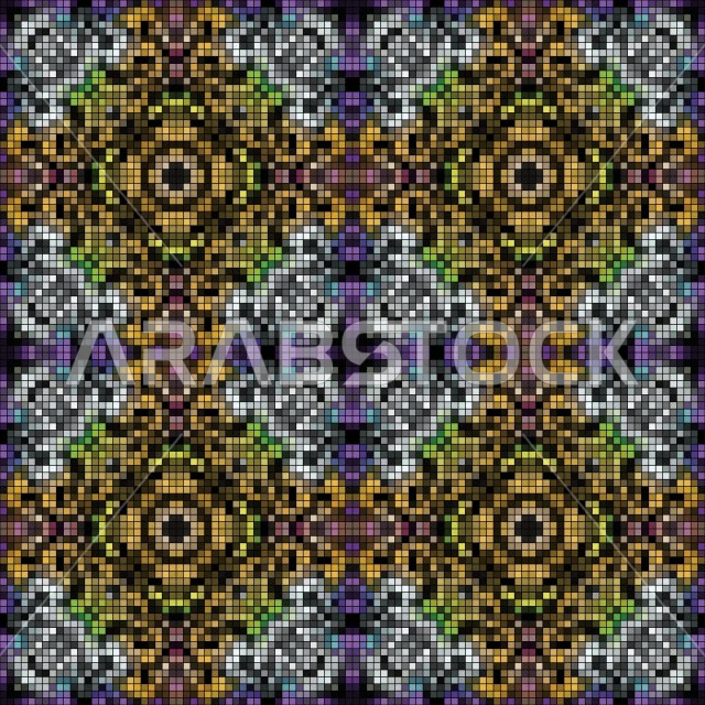 Vector pattern for colorful motifs, mosaics, colorful textures, vector illustrator
