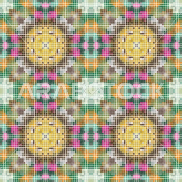 Vector pattern for colorful motifs, mosaics, colorful textures, vector illustrator