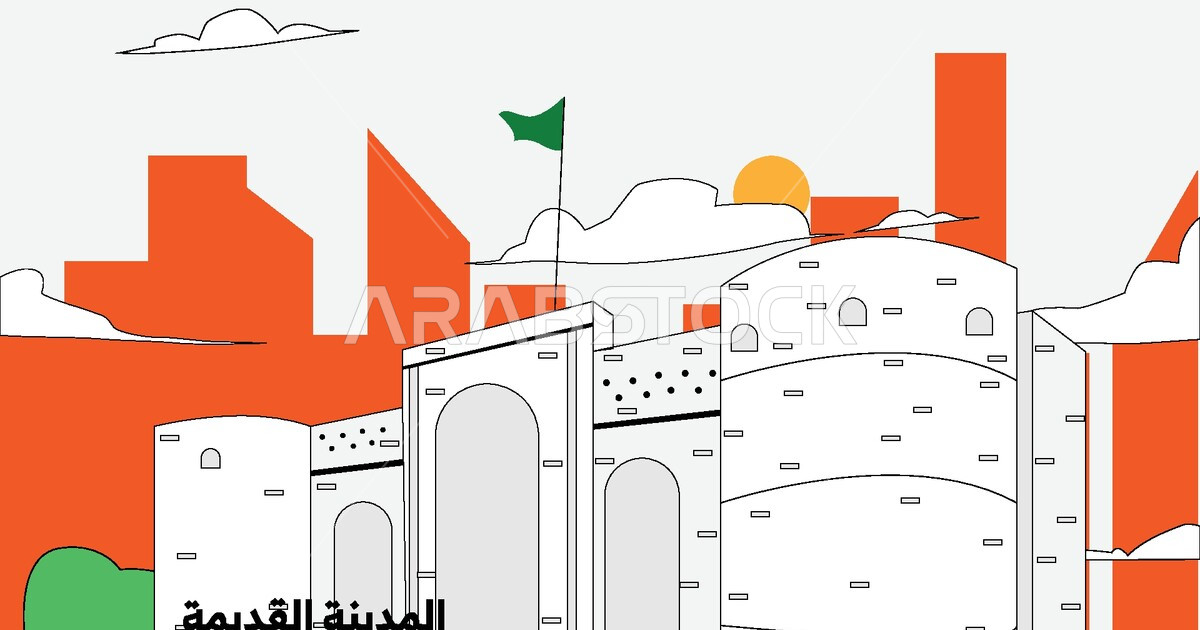 Drawings and illustrations of the palaces of the Kingdom of Saudi ...