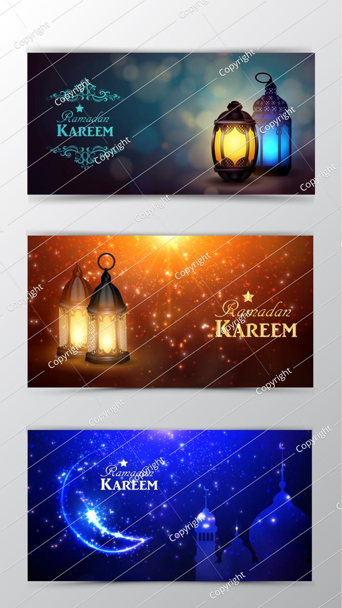 Ramadan Kareem, greeting background vector