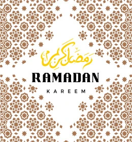 رمضان كريم، نصوص و عبارات باللغة العربية والانجليزية، فنون الخط العربي الأصيل، بطاقات و قوالب تصميم للتهنئة بقدوم شهر الخير، التبريكات و التهاني بالمناسبات الدينية الإسلامية، نقوش وزخرفات رمضانية متنوعة، خلفية بيضاء, فيكتور اليستريتور