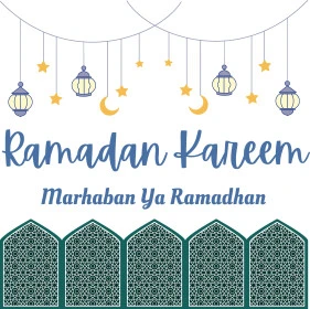 رمضان كريم، نصوص و عبارات باللغة الانجليزية، بطاقات و قوالب تصميم للتهنئة بقدوم شهر الخير، التبريكات و التهاني بالمناسبات الدينية الإسلامية، فوانيس وزخرفات وزينة رمضانية، خلفية بيضاء, فيكتور اليستريتور
