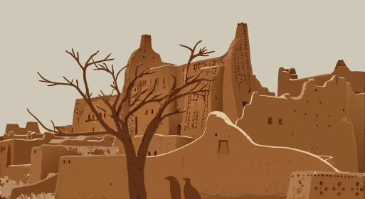 الفن الهندسي المعماري القديم لأسوار قصر سلوى، الدرعية في مدينة الرياض في المملكة العربية السعودية ، مركز ثقافي سياحي، المباني الاثرية المبنية من الطين، معالم تاريخية تراثيه،  فيكتور اليستريتور