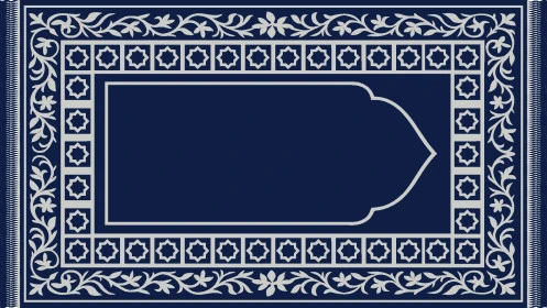 Worship and drawing closer to God Almighty, performing acts of worship and duties, the direction of the Kaaba and the direction of the Kaaba, a decorated prayer rug, vector illustrator