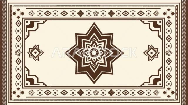  سجادة صلاة مزخرفة, العبادة والتقرب إلى الله تعالى, اداء العبادات والفرائض,  القبلة واتجاه الكعبة, فيكتور اليستريتور