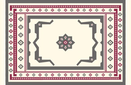  سجادة صلاة مزخرفة, العبادة والتقرب إلى الله تعالى, اداء العبادات والفرائض,  القبلة واتجاه الكعبة, فيكتور اليستريتور