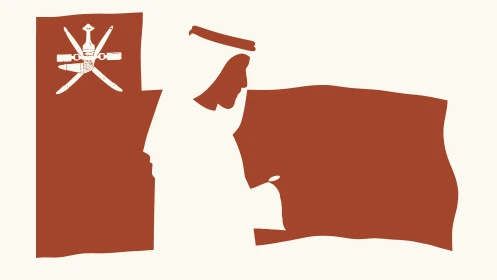 The concept of masculinity and self-confidence, an Arab Gulf Emirati man wearing a kandura and ghutra standing straight, elegance and interest in outward appearance, white background , vector illustrator