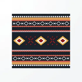 Traditional craft heritage art, authentic colored Arabic engravings in the Kingdom of Saudi Arabia, Najdi Saudi popular heritage for Sadu decoration, vector illustrator.