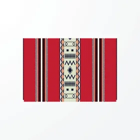 Traditional craft heritage art, authentic colored Arabic engravings in the Kingdom of Saudi Arabia, Najdi Saudi popular heritage for Sadu decoration, vector illustrator.