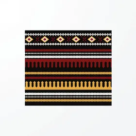 Traditional craft heritage art, authentic colored Arabic engravings in the Kingdom of Saudi Arabia, Najdi Saudi popular heritage for Sadu decoration, vector illustrator.