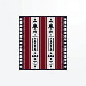 Traditional craft heritage art, authentic colored Arabic engravings in the Kingdom of Saudi Arabia, Najdi Saudi popular heritage for Sadu decoration, vector illustrator.