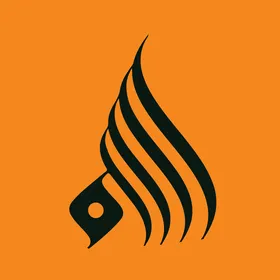 الله, لفظ الجلالة, مخطوطات باللغة العربية, أسماء الله الحسنى, قالب تصميم اسلامي, فن الخط العربي الأصيل, خلفية برتقالي, فيكتور اليستريتور