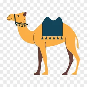 فيكتور تصميم لجمل مهيب مزين بسرج تقليدي،  التحمل والتراث في المناظر الطبيعية الصحراوية، فيكتور اليستريتور.