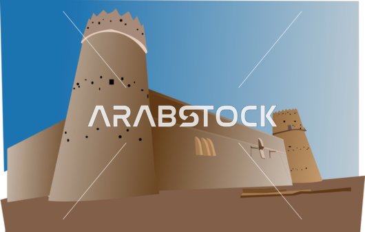 قصر المصمك في مدينة الرياض، الحصون والقلاع المشيدة ، معالم تاريخية مشهورة، المملكة العربية السعودية ، فيكتور اليستريتور