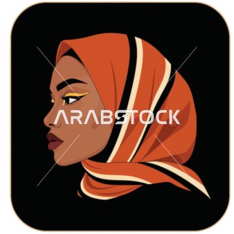 الانوثة والنعومة , الاناقة والاهتمام بالمظهر الخارجي, مفهوم الحياء والحشمة، امرأة عربيه خليجية سعودية ترتدي العباءه والحجاب مع مكياج لافت للنظر تنظر بتعابير الثقة بالنفس ، فيكتور اليستريتور