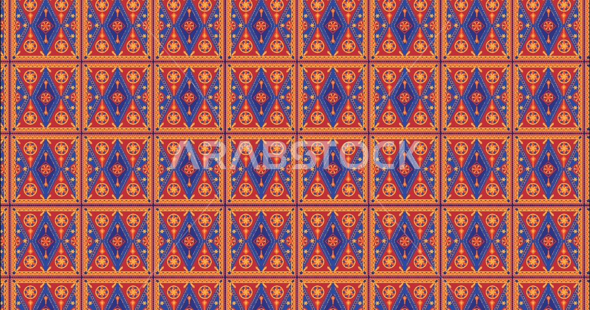 Vector pattern for a variety of drawings, decorated Gulf Arab shapes ...
