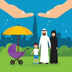 Protecting the Family: A Shield of Care and Security Under the Dubai Skyline