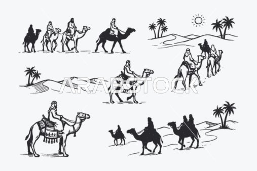 ايقونات اسلامية خطية ، مجموعة من الايقونات الاسلامية  التي تشمل (الصلاه ، العبادة ، قراءه القرآن ، المسجد ، البوصلة، الدعاء) ، مجموعة ايقونات خطية، فيكتور اليستريتور