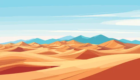 الصحراء العربية السعودية، كثبان رملية ناعمة، فيكتور الستريتور، خلفية طبيعية هادئة