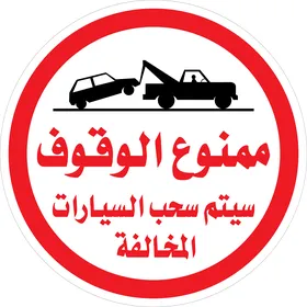 An explanatory vector illustrating specific instructions for no parking, a sign indicating no parking, alerts and instructions, vector illustrator.