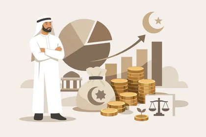 Saudi Businessman with Islamic Finance and Banking Elements