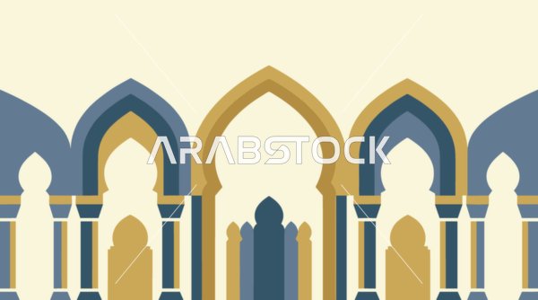 Islamic Architectural Arch Vector Illustration