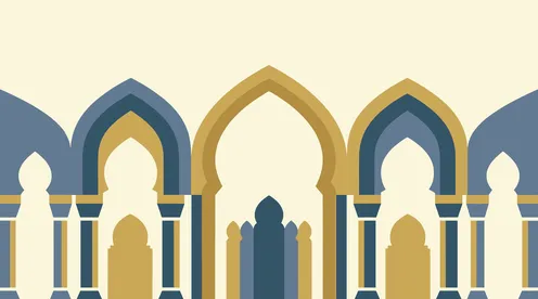Islamic Architectural Arch Vector Illustration