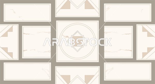Geometric Arabic Pattern Vector Minimalist Background