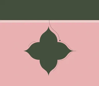 Islamic Ornamental Vector Illustration on Pink Background