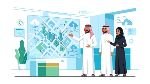 متخصصون عرب أمام خريطة رقمية للمدينة الذكية