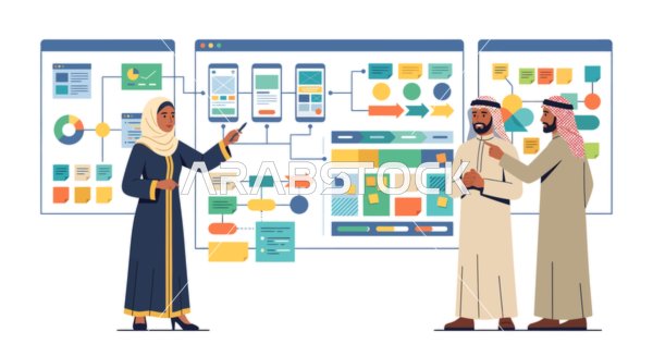 محترفون عرب يقدمون تصميم تدفق عمل تطبيقات الهاتف