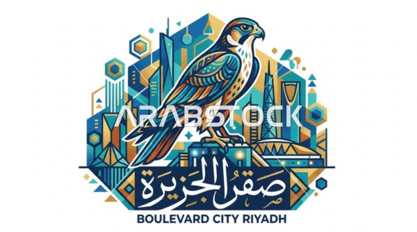شعار صقر الجزيرة بوليفارد سيتي الرياض فيكتور