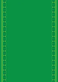 Traditional Saudi Sadu Pattern Green Background Frame