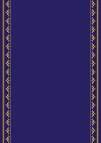 Traditional Saudi Sadu Pattern Blue Background Vector